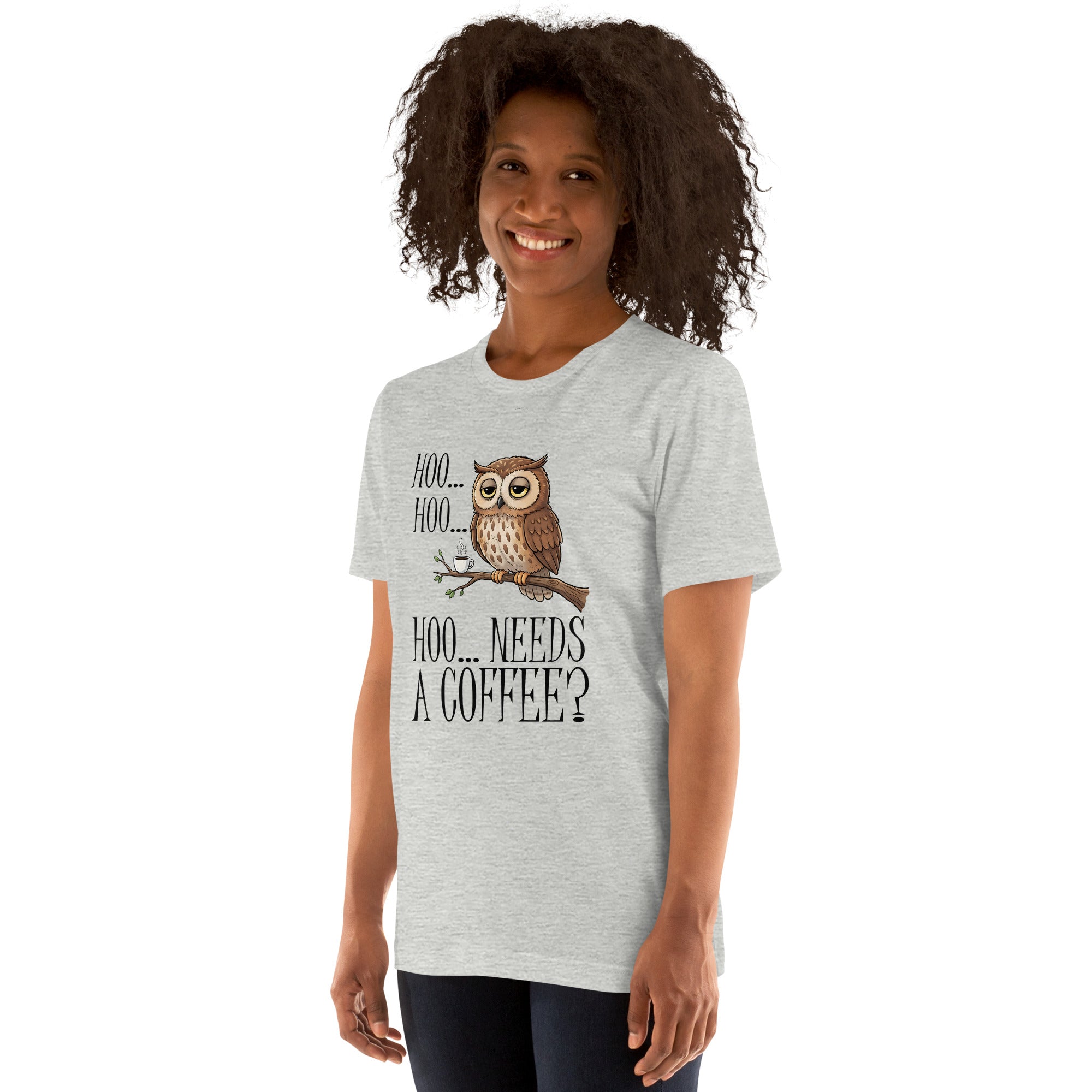 Hoo Needs Coffee? | T-Shirt