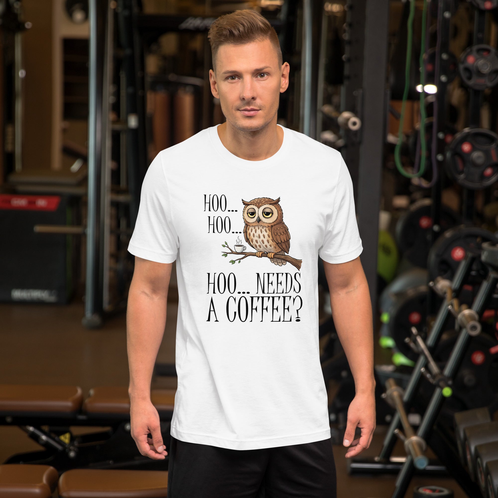 Hoo Needs Coffee? | T-Shirt